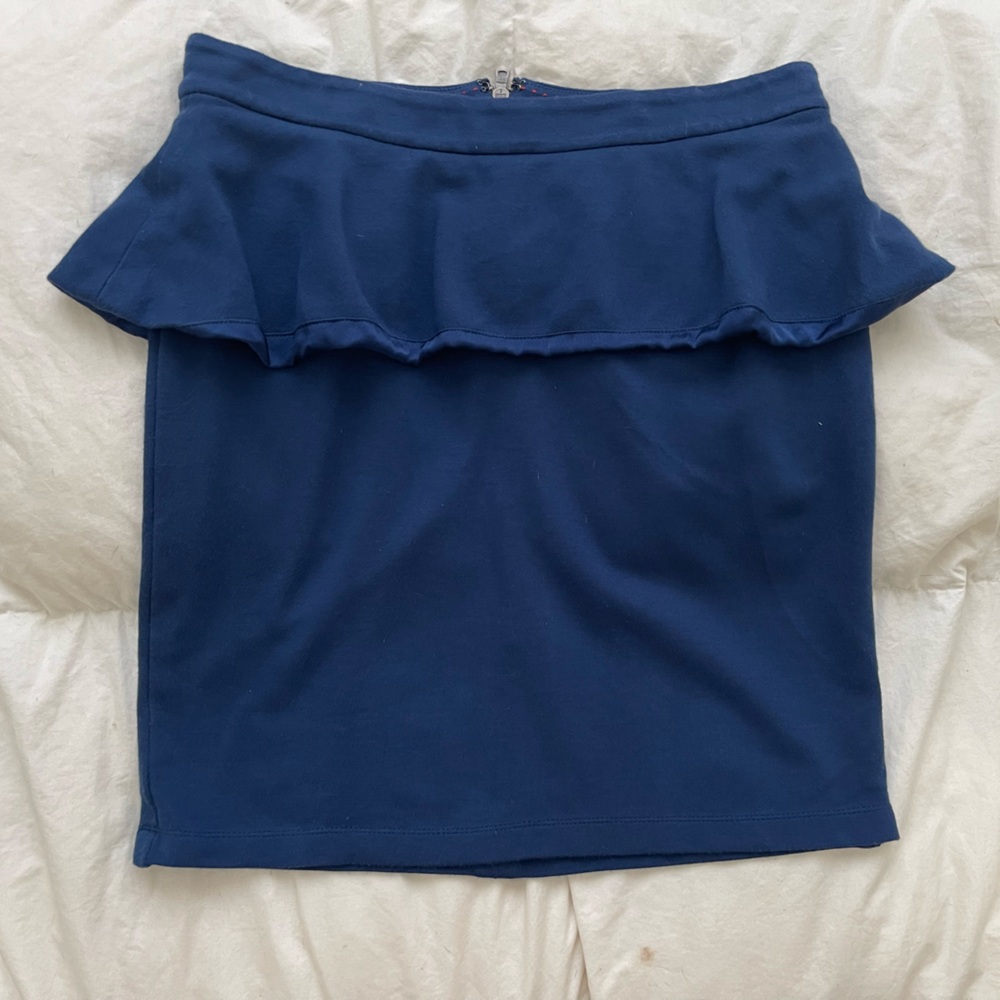 Alice+Olivia Blue Mini Skirt